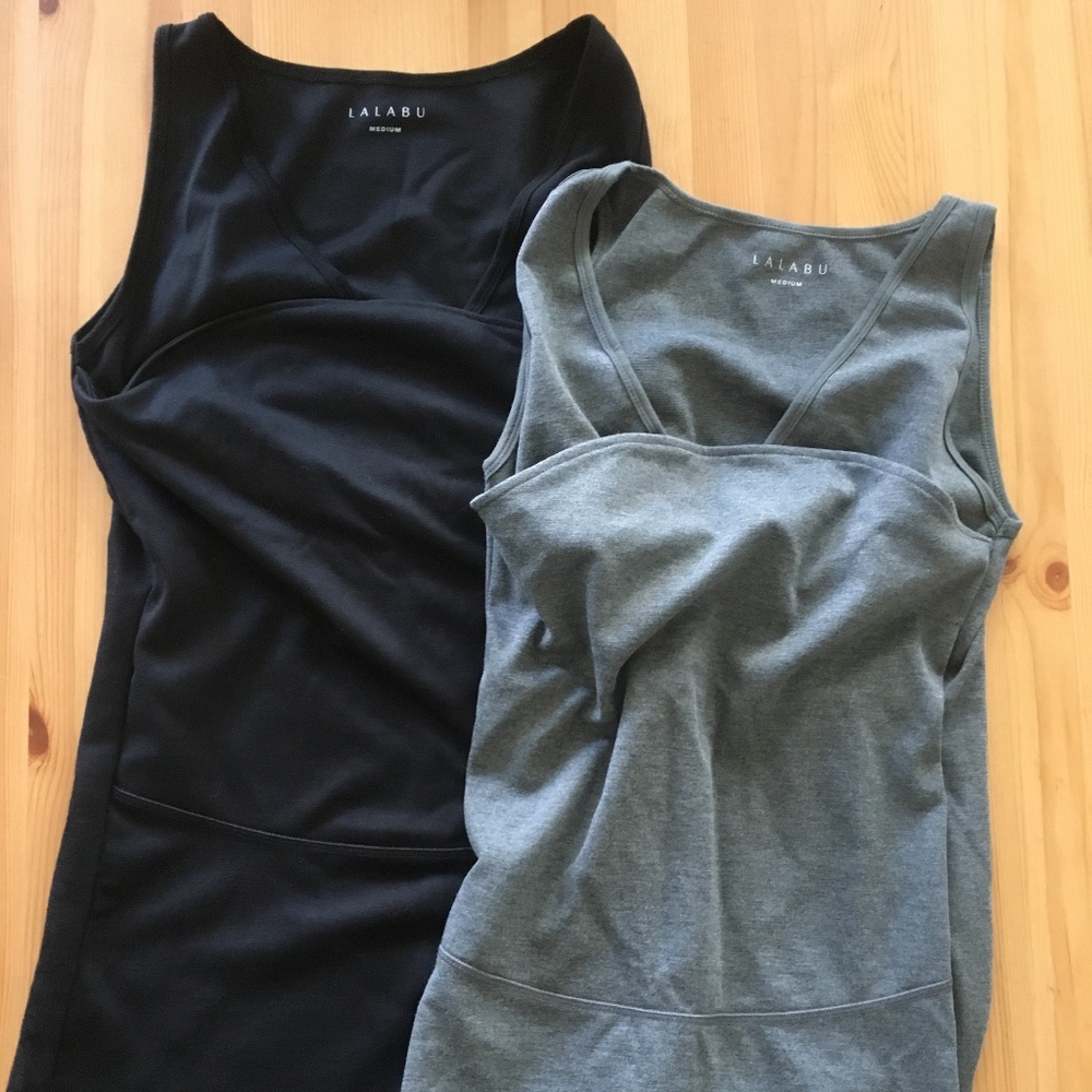 Lalabu soothe womens medium black and grey shirts